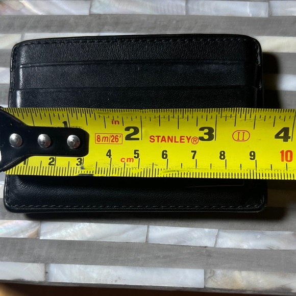 🎩Tumi Classic Black Leather Card Holder - Picture 13 of 15